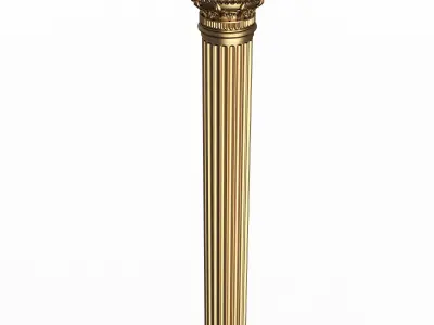 Column Capital 1401 Low-poly 3D model