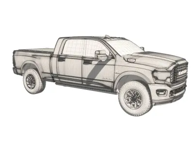 2020 Ram 2500 HD 3D model