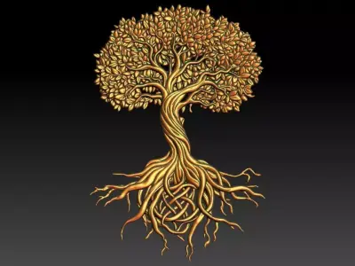 1 old tree CNC Relief Model 3D print model