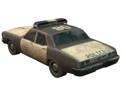 Car Police Low-poly 3D model