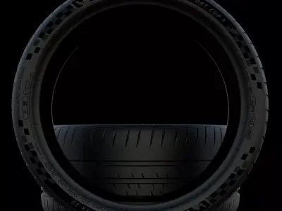 MICHELIN PILOT SPORT CUP2 tires  3D model