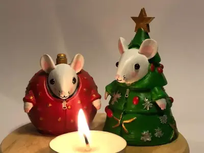 Christmas Mice 3D print model