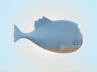 Piranha 3D model