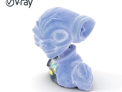 Alien Character Model Pack for Games and Animation Low-poly 3D model