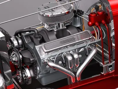 1932 kitcar hotrod 3D model