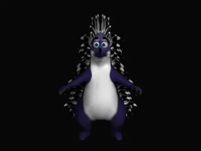 Hedgehog Model 3dsmax  -Rig by Cat 3dsmax- By Morph 3D model