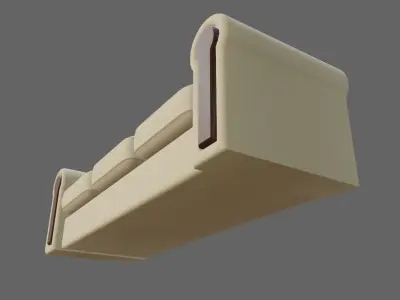 Luxury Sofa - Living Room - Sala Low-poly 3D model