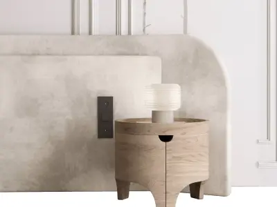 Headboard Wall Panel Composition 26 3D model