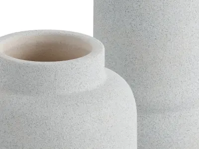 Jayden White Vase 3D model