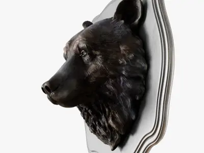 Bear head 3D model