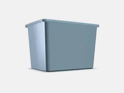 RYKTA Storage box with lid Low-poly 3D model