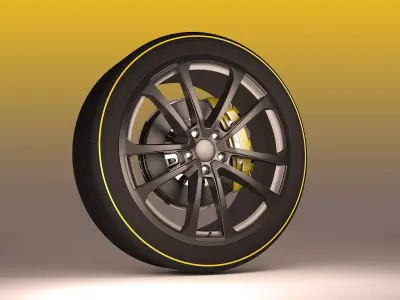 Car tire  3D model