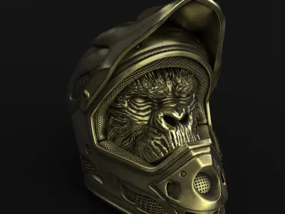 Animal Pendant jewelry Biker monkey vol2  3D print model