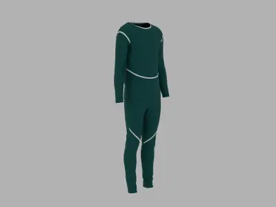 Sport Suit Low-poly 3D model