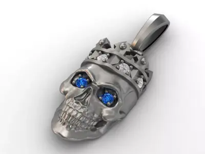Skull Pendant Bold 3D Design for Unique Jewelry Lovers 3D print model