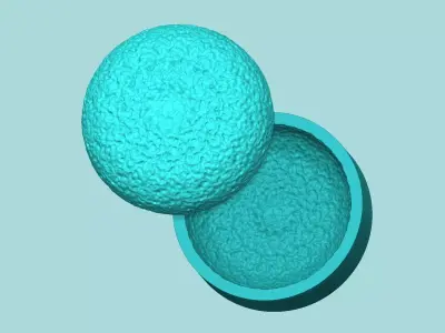 Sunflower Center 06 - Silicone Mold Maker - Template 3D print model