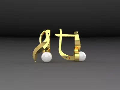 Earrings Berry Cherry  3D print model