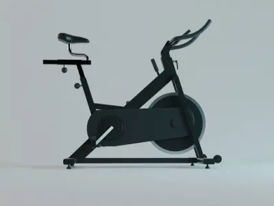 Spin Bike - Indoor Bicycle Gym Equipment Low-poly 3D model