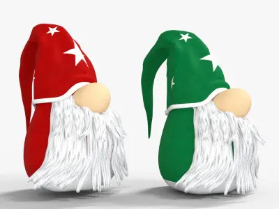 Gnome Low-poly 3D model