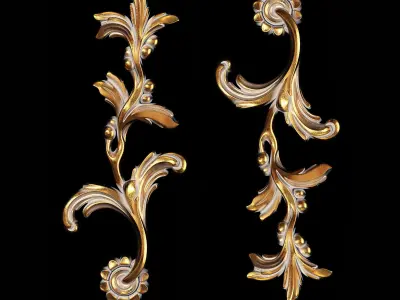 Classic carved 084 3D model