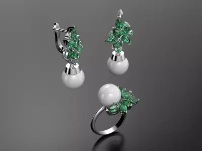 New pearls set  3D print model