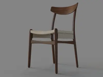 CH23 Side Chair 3D model