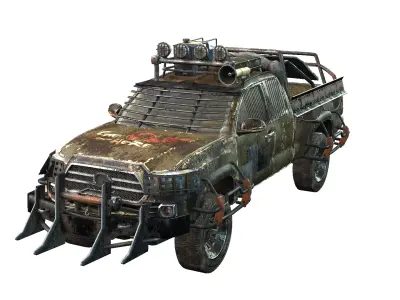 Doomsday PickUp Low-poly 3D model