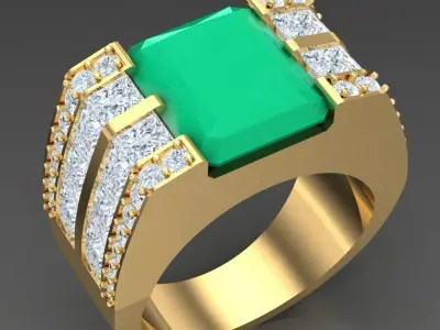 Luxury Men Rings Designs 6MR013 3D print model