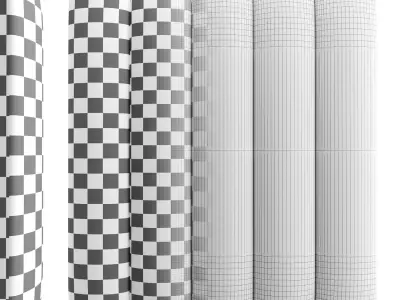 Wall soft panel 01 3D model