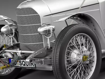 Austro Daimler Prince Henry 1910 3D model