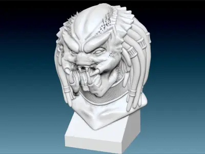 Predator Bust 3D print model