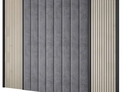 Wall Panel 3d model Low-poly 3D model 4
