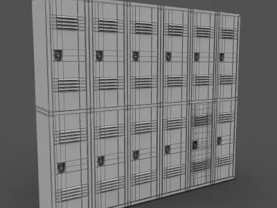 Locker lockers 3D model
