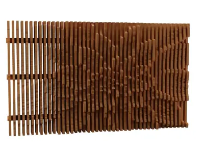 Parametric  Wooden Wall Decor - 01 -CNC files for cutting 3D model