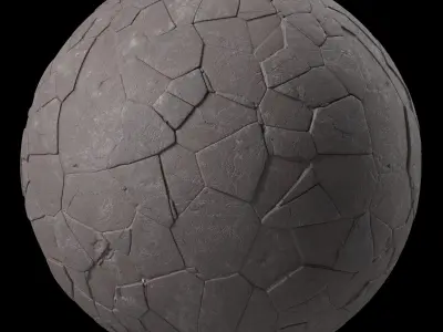 Pavement Materials 79- Brush Rock By Sbsar Pbr 4k Seamless Texture