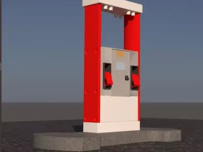 Fuels Dispenser Gas Station 3D print model