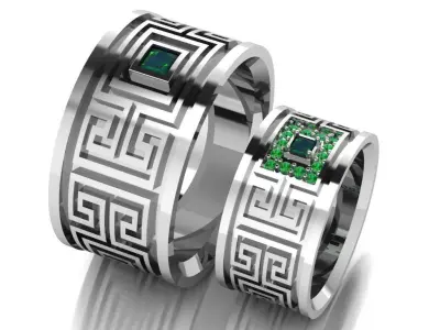 ring set 26 collection1 3D print model