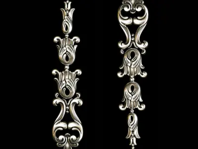 Classic carved 106 3D model