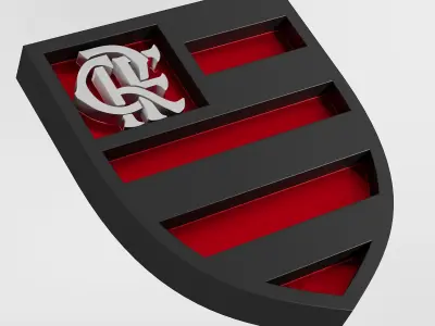 Clube de Regatas do Flamengo logo 3D print model