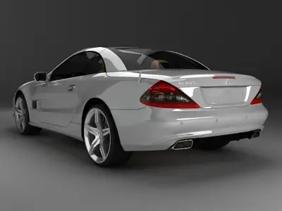 mercedes SL 2009 3D model