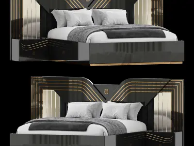 Angelas Bed by Evgor Luxury 3D model