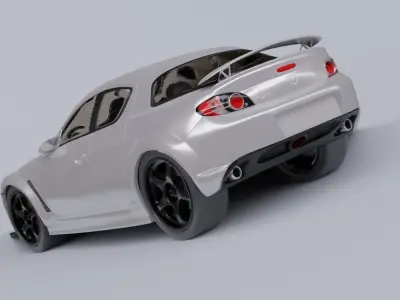 Mazda Speed RX8 model in Blender 3D model