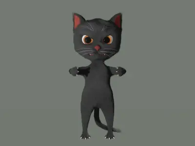 Cat character 3D model purchase