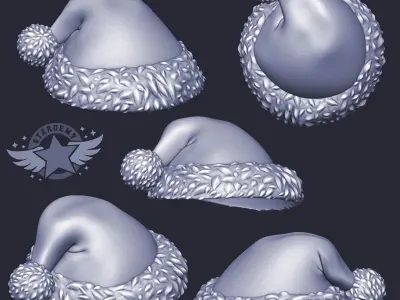 Christmas Hat and Santa Poring from Ragnarok Online Free 3D print model