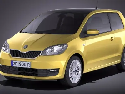 Skoda CitiGo 3-door 2017 3D model