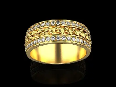 wedding ring 3D print model