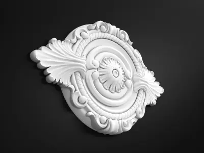 Carved decor 3D model 14