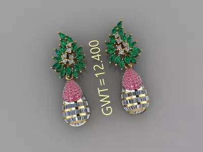 Earrings 3D model order