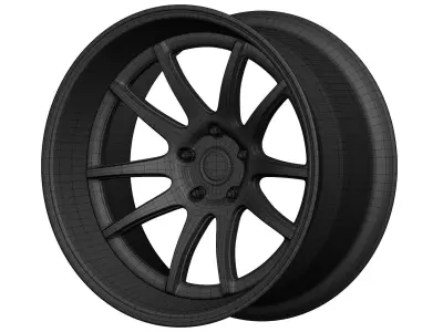 Aodhan DS02 Aftermarket Wheel Low-poly 3D model