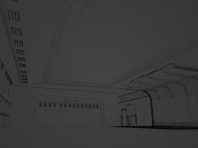 CAR STUDIO Sci-Fi Interior SCENE futuristic 3D model 3D model